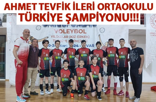 Ahmet Tevfik İleri Ortaokulu Türkiye şampiyonu oldu!