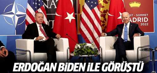 Başkan Erdoğan - ABD Başkanı  Biden ile görüştü