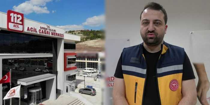 Çorum'da 112 Çağrı Merkezi'nde görevli doktor hayat kurtardı