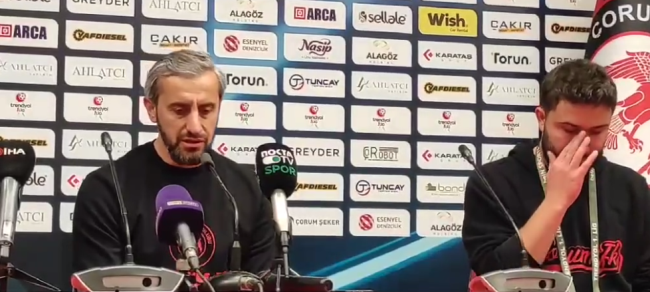 Ahlatçı Çorum FK'nın Teknik Direktörü Serkan Özbalta Maçın ardından açıklama yaptı