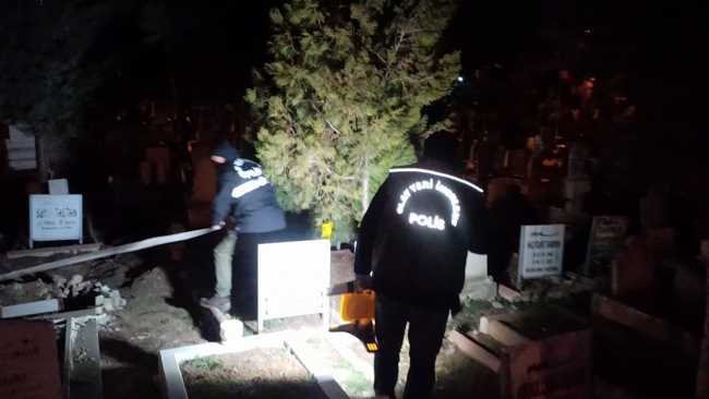 Çorum'da Çatışmada aranan Silah mezarlıkta bulundu 