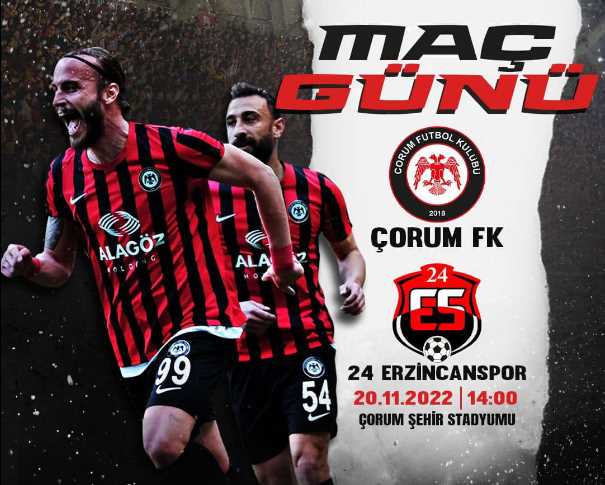 Çorum FK - 24 Anagold Erzincanspor maçı canlı 