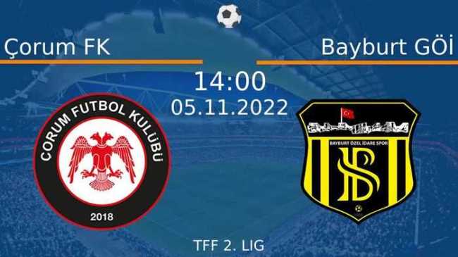 Çorum FK - Bayburt Özel İdare Spor maçı  