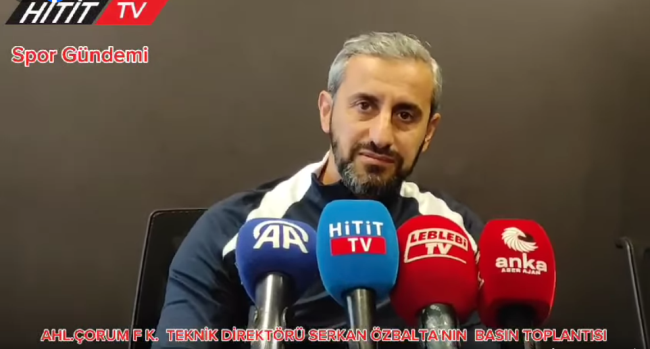 Çorum FK Teknik Direktörü Serkan Özbalta Basın Toplantısı  