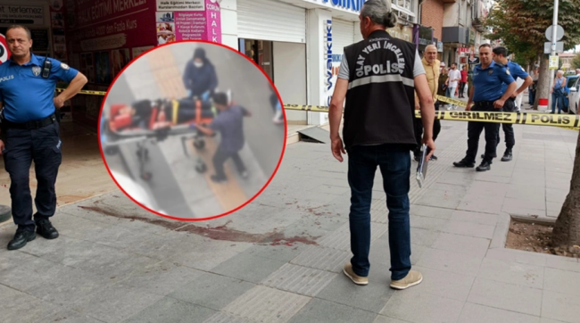 Şehrin Merkezinde Eski Eşi Tarafından Bıçaklanan Kadın Mağazaya Sığındı!