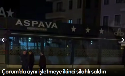"Aynı Restoran 3 Gün Arayla İkinci kez Kurşunlandı!