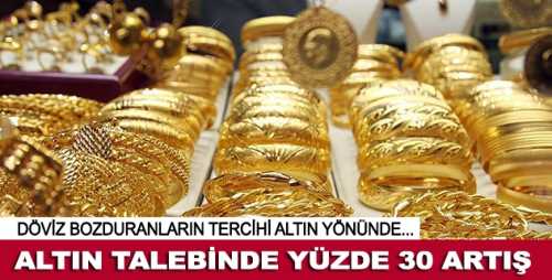 "Kapalıçarşı'da döviz bozdurma ve altın talebinde yüzde 30 artış var"