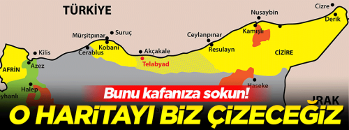 'O haritayı biz çizeceğiz, bunu kafanıza sokun!'