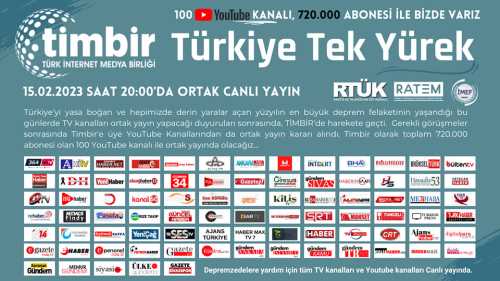 "Türkiye Tek Yürek" yardım kampanyası