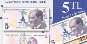 5 TL RENK DEĞİŞTİRİYOR