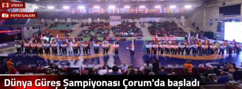 12. Üniversiteler Dünya Güreş Şampiyonası'nın,açılışı renkli görüntülere sahne oldu 