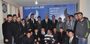 Çorum Ülkü Ocaklarını genel başkanları ziyaret etti