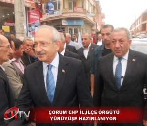 ÇORUM CHP İL,İLÇE ÖRGÜTÜ YÜRÜYÜŞE HAZIRLANIYOR