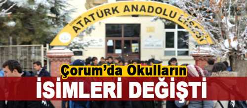 15 Temmuz’da hayatını kaybeden Çorumlu şehitlerimizin isimleri, okullarda yaşatılacak