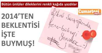 2014 huzurlu, barış dolu ve sağlıklı geçsin