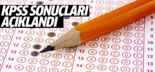 2018 KPSS Ortaöğretim sonuçları açıklandı