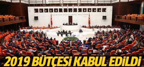 2019 Bütçesi TBMM'de kabul edildi
