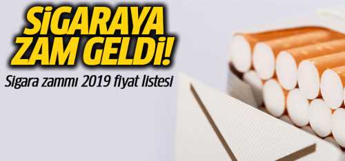 2019'un İlk zammı Sigaraya geldi 