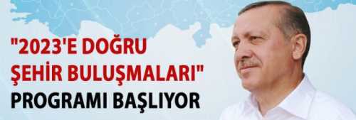 2023'e Doğru Şehir Buluşmaları 7 Ekim Cuma' günü Yapılacak 