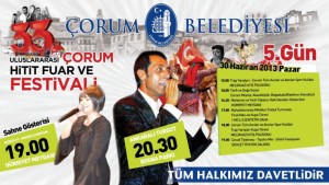 ÇORUM'DA  BU GÜNKÜ KONSER PROGRAMI