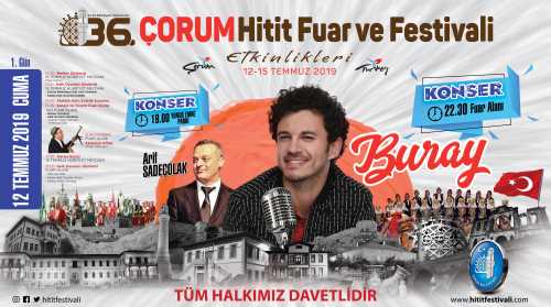 36. Uluslar arası Hitit fuar Festival Programı 