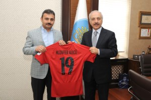 BELEDİYESPOR YÖNETİMİ KÜLCÜ'YÜ ZİYARET ETTİ