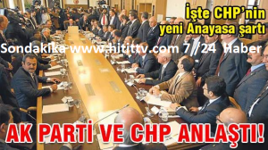 AK Parti ve  CHP  60 madde Anlaştı
