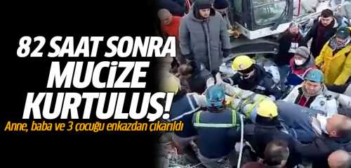 82 saat sonra mucize kurtuluş! 