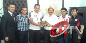 Görme Engelliler Spor Kulübü  Atlamaz'ı ziyaret etti  