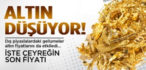 ÇORUM'da  Altın fiyatlarındaki düşüş sürüyor