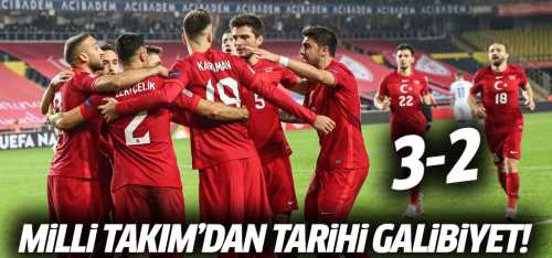 A Milli Takım'dan  tarihi zafer! 3-2