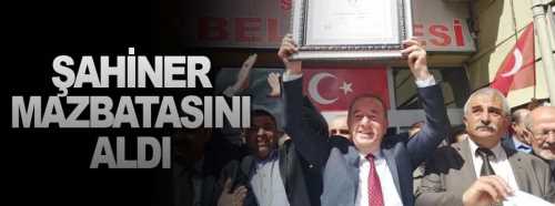 Abdulkadir Şahiner mazbatasını aldı