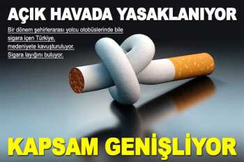 Açık havada da sigara içme yasağı geliyor