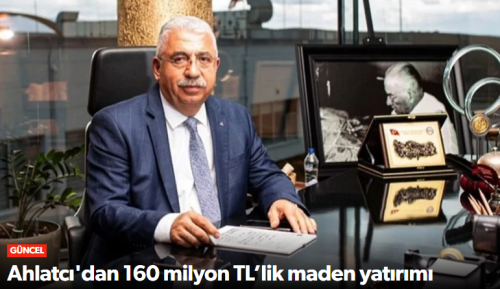 Ahlatcı Altın İşletmeleri A.Ş İzmir’deki Maden Sahasını Aldı