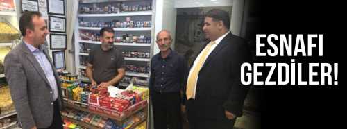 Ahmet S.Ceylan ve Oğuzhan Kaya'dan Esnaf ziyareti