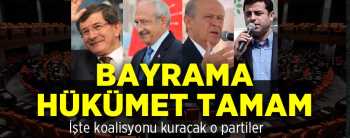 AK -MHP Koalisyonu Bayrama hazır