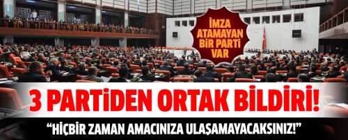 AK Parti, CHP ve MHP'nin TBMM grupları tarafından, Ankara'daki terör saldırısıyla ilgili ortak bildiri yayınlandı.