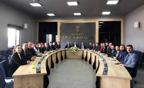 AK Parti Çorum Koordinatörü Teşkilatın Nabzını Yokladı