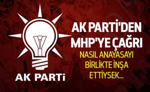AK PARTİ'DEN MHP ÇAĞRI