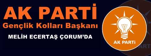 AK Parti Gençlik Kolları Genel Başkanı Melih Ecertaş, bir dizi ziyaret ve programa katılmak üzere Çorum’a geldi