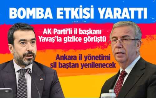 AK Parti'li il başkanı, Mansur Yavaş ile gizlice görüştü iddiası! 