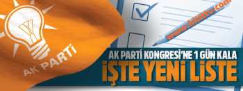 AK PARTİ MKYK  LİSTESİ TAMAM