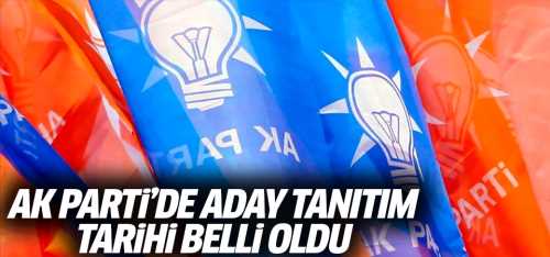 AK Parti'nin Aday tanıtımı Perşembe günü Ankara'da yapılacak!