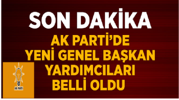 AK Parti'ye İki Yeni Genel Başkan Yardımcısı göreve geldi