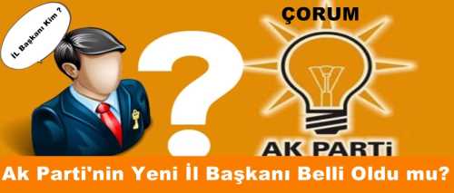 Ak Partinin İl Başkanı Belli Oldu mu? 