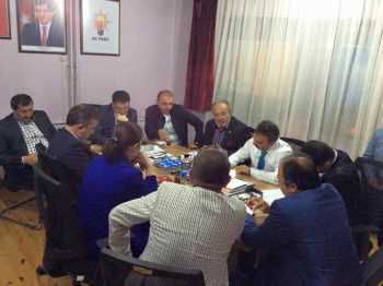 AK PARTİNİN KURMAYLARI ÇORUM MİTİNGİ İÇİN ÇALIŞIYOR