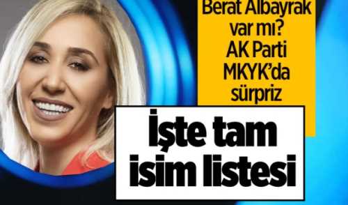 Ak Partinin MKYK listesinde bir analiz yapalım!