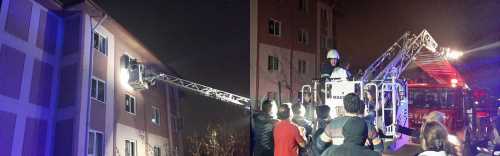 AKENT'te Yangın 1 Ölü 10 kişi zehirlendi 