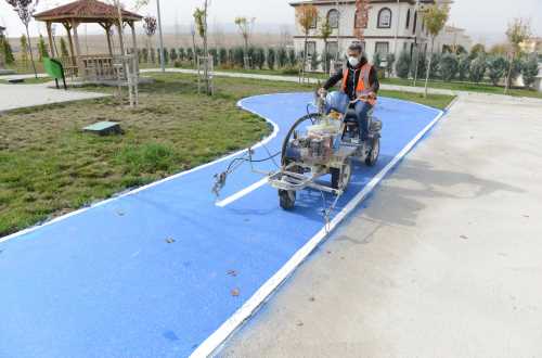 Akkent’e 870 metre Bisiklet Yolu