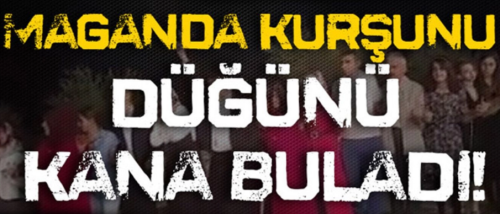 Alaca'da düğünde havaya ateş açıldı İKİ  kişi yaralandı!